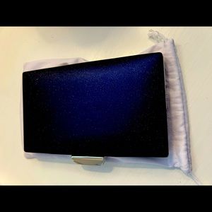 Crystal embellished women’s Clutch/purse Navy Blue new with tags